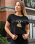 StreetVibe Cropped Graphic Print Tee Say Cheese