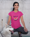 Teen girl wearing graphic t-shirt with 'Tropical Girl' design – streetwear style by YoungnCool-YnCLife