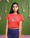 StreetVibe Cropped Graphic Print Tee Bublee