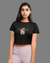 StreetVibe Cropped Graphic Print Tee Bublee
