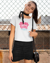 StreetVibe Cropped Graphic Print Tee Girl Power