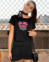 StreetVibe Cropped Graphic Print Tee Girl Power