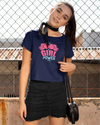 StreetVibe Cropped Graphic Print Tee Girl Power