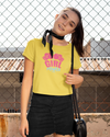 StreetVibe Cropped Graphic Print Tee Girl Power