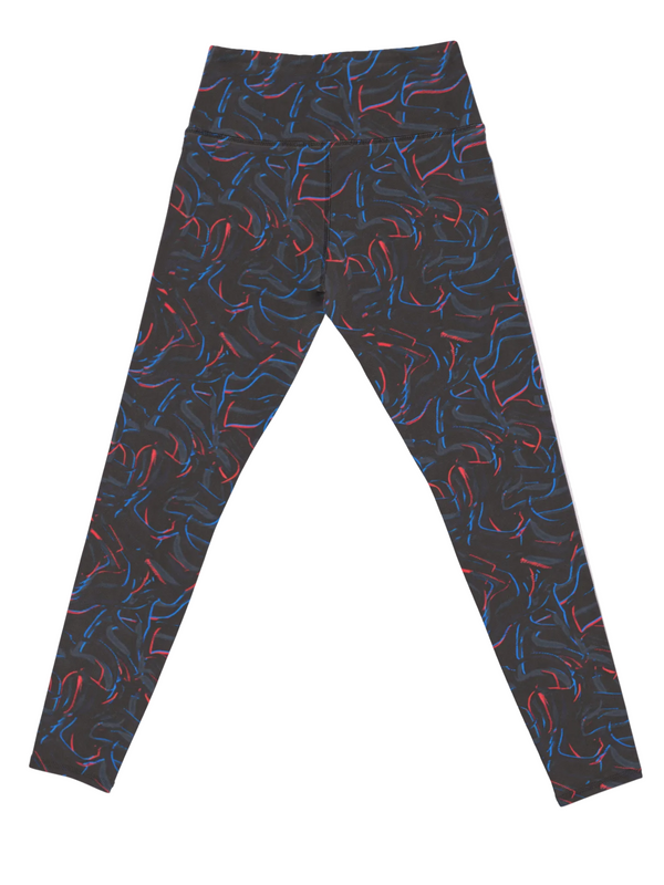 Energy Flow Legging 103 Bright lines black
