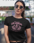 StreetVibe Cropped Graphic Print Tee LA
