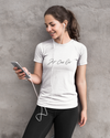 Teen girl wearing graphic t-shirt with 'Chill Quote' design – streetwear style by YoungnCool.