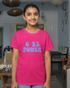 Teen girl wearing graphic t-shirt with 'Girl Power' design – streetwear style by YoungnCool- YnCLife