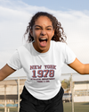 Teen girl wearing graphic t-shirt with 'New York City Print' design – streetwear style by YoungnCool-YnCLife