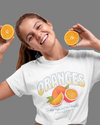 StreetVibe Cropped Graphic Print Tee Oranges