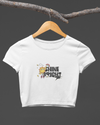 StreetVibe Cropped Graphic Print Tee