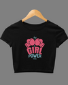 StreetVibe Cropped Graphic Print Tee Girl Power