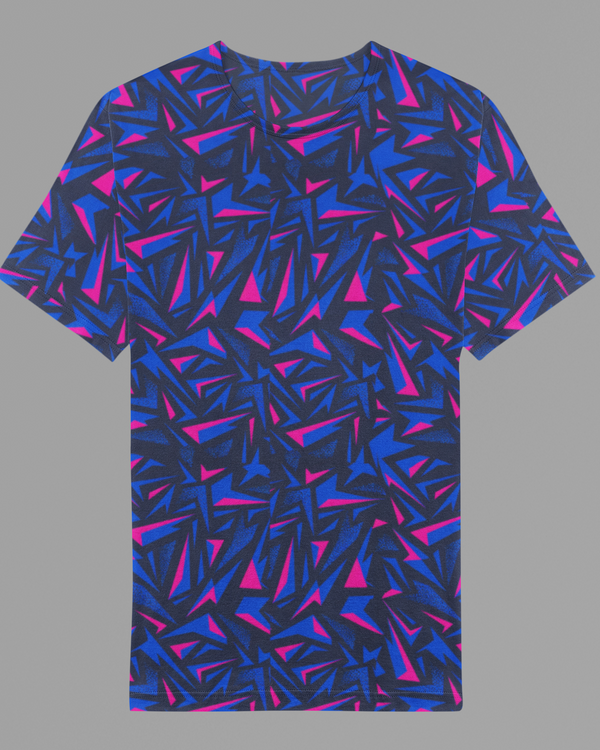 FlowFlex Activewear tee 114 Blue Geometry