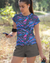 FlowFlex Activewear tee 109 Bright lines blue