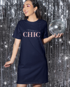 UrbanTwirl Graphic Print Knit Dress This Chic