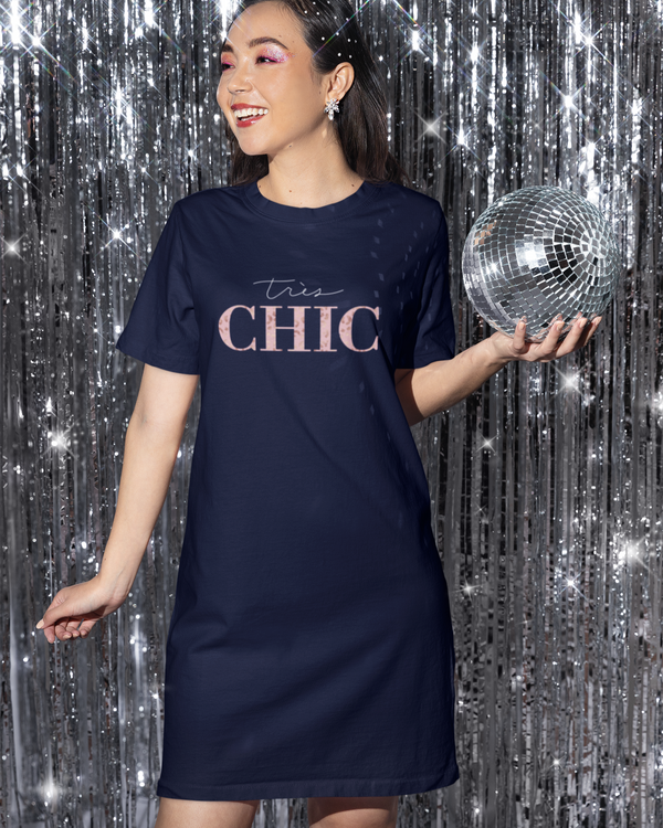 UrbanTwirl Graphic Print Knit Dress This Chic