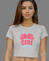 StreetVibe Cropped Graphic Print Tee Girl Power
