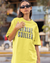 Teen girl wearing oversized graphic t-shirt with 'Serial Chiller' design – streetwear style by YoungnCool-YnCLife