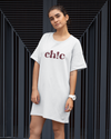 UrbanTwirl Graphic Print Knit Dress Chic