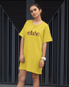 UrbanTwirl Graphic Print Knit Dress Chic