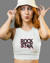 StreetVibe Cropped Tank Top Rock star