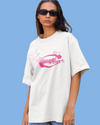 Teen girl wearing oversized graphic t-shirt with 'Star Girl' design – streetwear style by YoungnCool YnCLife