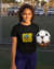 Teen girl wearing graphic t-shirt with 'stay weird Quote' design – streetwear style by YoungnCool YnCLife