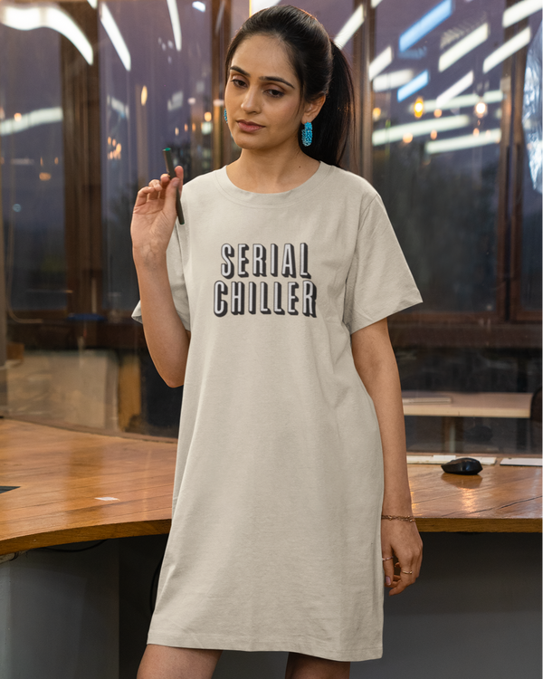 UrbanTwirl Graphic Print Knit Dress Serial chiller