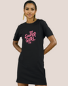 UrbanTwirl Graphic Print Knit Dress Super Girl