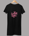 UrbanTwirl Graphic Print Knit Dress Super Girl