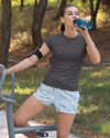 FlowFlex Activewear tee 103 Bright lines black
