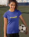 Teen girl wearing Power graphic t-shirt with design – streetwear style by YoungnCool YnCLife