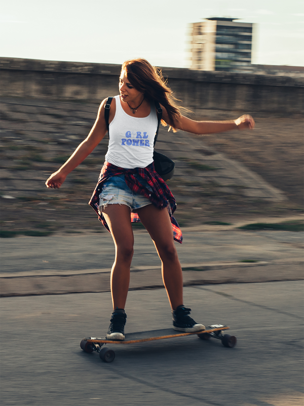 StreetVibe Tank Top Girl Power Blue
