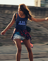 StreetVibe Tank Top Girl Power Blue